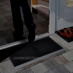 Nicoman Aluminium Fußabstreifer für außen und innen | Fußmatte mit hoher Reinigungswirkung & attraktiver Metall Optik | Fußmatten für die Haustür