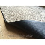 oKu-Tex Fußmatte | Schmutzfangmatte | Eco-Dry| Beige | Baumwolle | Recycling-Gummi | für innen | Eingangsbereich Haustür Flur | rutschfest | 60x90 cm