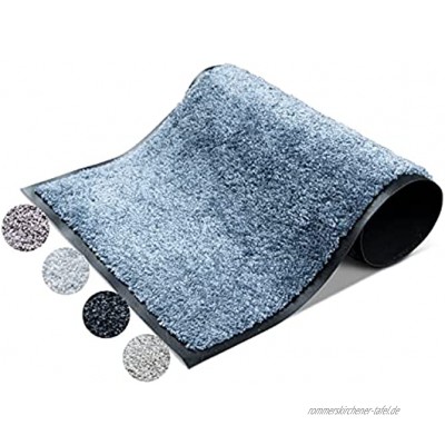 Schmutzfangmatte 60x80 Studio M OPTICLEAN Fußmatte innen Fußmatte blau rutschfest