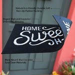 Schwarze außen innen willkommensmatte mit Dauerhaft rutschfest Gummi Rückseite Stickerei Weben Heim Fußmatte Einfach zu säubern Haustür Eingangsteppich