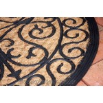 The Rug House Neue Fußmatte aus natürlichen Kokosfasern mit eleganten Mustern 45x75cm