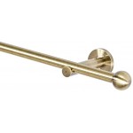 Gardinenstange 16 mm 1-Lauf Antik-Gold Metall 160
