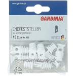 Gardinia Endfeststeller Kunststoff weiß 0.1 10