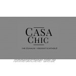 Classic by Casa Chic Echtholz Bilderrahmen 10x15 cm Schwarz- 3er Set mit Passepartout Rahmenbreite 2cm