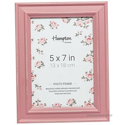 Hampton Frames Paloma Dstrssd Holzrahmen 12,7 x 17,8 cm Rosa Holz Rose 5x7 13x18cm