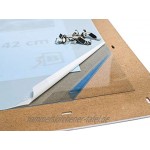 3-B Rahmenloser Bildhalter mit Polyesterglas Cliprahmen 29,7x42 cm A3
