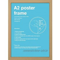 Bilderrahmen A2 Eiche Holz 42 x 59.4 cm | PostersDE