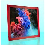 Bilderrahmen Modern Standard Format H Posterrahmen 70x100 cm Rot mit Antireflex Kunstglas