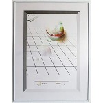 Classico Bilderrahmen | Posterrahmen | Fotorahmen | mit Kunststoffrahmen und bruchsicherer Plexiglasscheibe | 50 x 70 cm Weiß