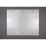 Clippo Deluxe Rahmenloser Bilderrahmen 70x90 cm Bildhalter im Sonderformat mit weißem Hintergrund und klarem Kunstglas