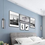 Johgee Wohnzimmer Poster Set,Premium Bilder Set für Schlafzimmer 5er Set ohne Rahmen 2 x A4 | 1 x A3 | 1 x A2 | 1 x B2