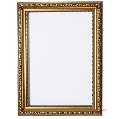 Paintings Frames Ornate Shabby Chic Bild- Foto- Posterrahmen Mit MDF-Platte mit Plexiglasblatt Gold Rahmen A4