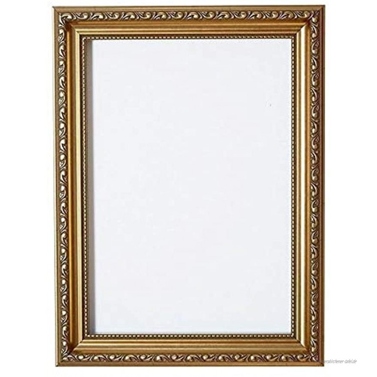 Paintings Frames Ornate Shabby Chic Bild- Foto- Posterrahmen Mit MDF-Platte mit Plexiglasblatt Gold Rahmen A4