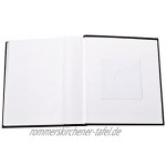 ARPAN Schwarzes Memo-Einsteckalbum für 120 Fotos 12,7 x 17,8 cm Pastellschwarz 28 x 3 x 26 cm Approx