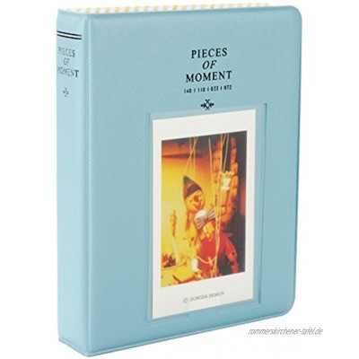 Fetoo 64 Taschen Mini Album Schutzhülle Foto Album Fotohüllen für Mini Fujifilm Instax Miini Film 7S 8 25 50 90 14 * 11cm Blau