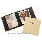 Forusky 50 Taschen Stoff Cover Instax Wide Album 3,5 x 5 Fotoalbum für Fuji Instax Wide 210 Instax Wide 300 12,7 cm Fotos 5 Zoll grün