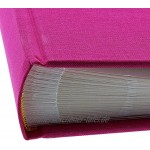 goldbuch 27898 Fotoalbum mit Fensterausschnitt Bella Vista Erinnerungsalbum 30 x 31 cm Foto Album 60 weiße Seiten mit Pergamin-Trennblättern Fotobuch aus Leinen Pink
