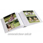 Hama Kinderalbum Einsteckalbum mit 100 Seiten Fotoalbum zum Einstecken von 200 Fotos im Format 10x15 Babyalbum mit Tiger-Motiv weiß