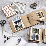 Hama Polaroid Fotoalbum für Instax Mini Fotobuch für ca. 20-30 Sofortbilder Album zum einkleben und selbstgestalten Blätter-Motiv