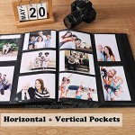 Vienrose Fotoalbum für 600 10x15 Fotos Ledereinband Extra Großes Fassungsvermögen für Familie Hochzeit Jahrestag Baby Urlaub Gold